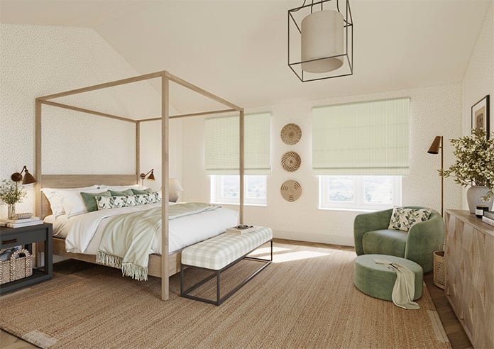 Weavers, Bud Green - Twist&Fit Roman Blind - Image 7